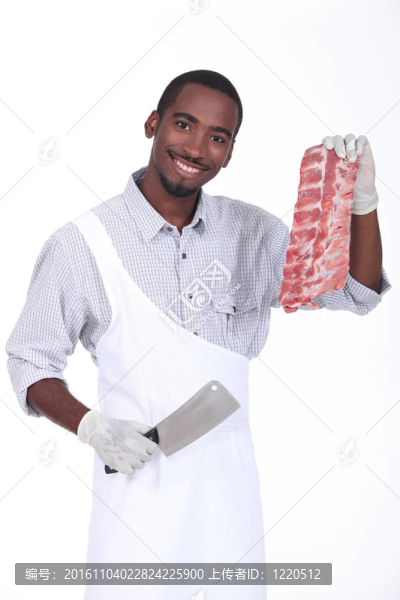 快樂屠夫展示肉