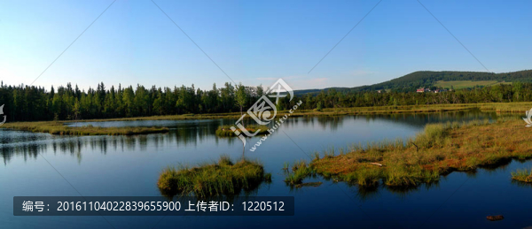 山湖與白