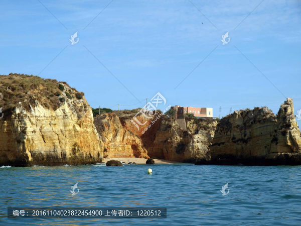 alagarve海岸風(fēng)景如畫的拉各斯和Cap,Vincent之間