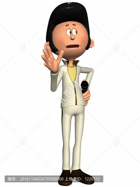 卡通人物的搖滾明星