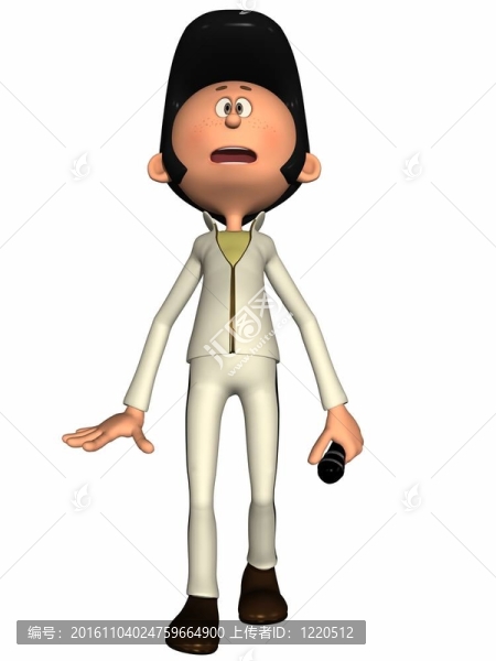 卡通人物的搖滾明星