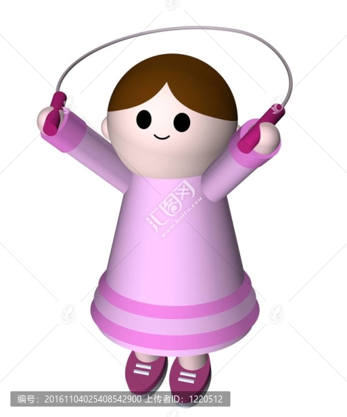 女孩跳繩