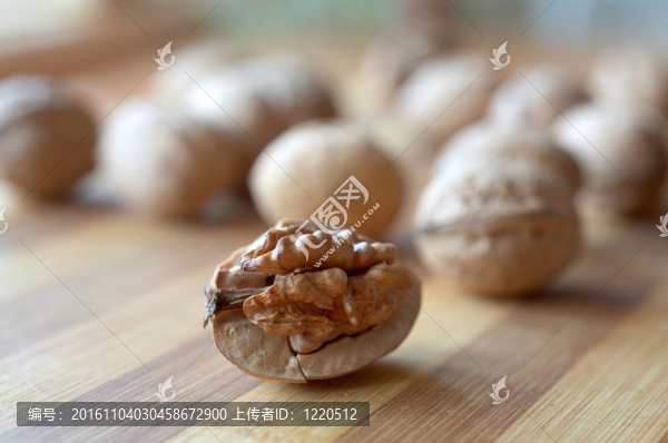 堅(jiān)果的特寫(xiě)