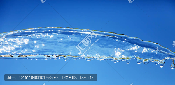 藍色上的水潑。