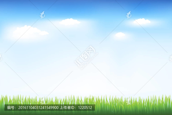 綠草和藍天