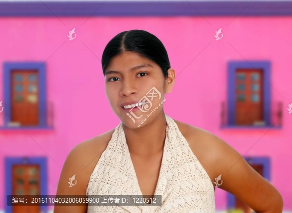 拉丁拉丁美洲瑪雅婦女肖像