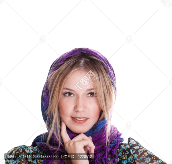 幸福美麗的微笑的女人