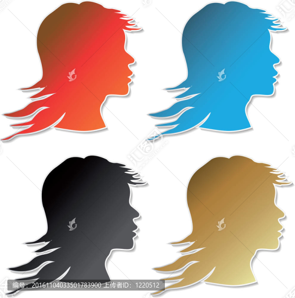 女性貼紙