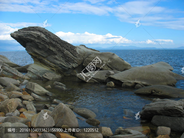 復(fù)雜的石頭（巨石）海洋景觀