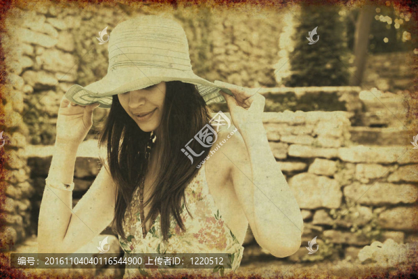 春園中的女人