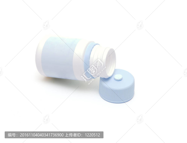 從片劑和片劑在蓋上的小瓶