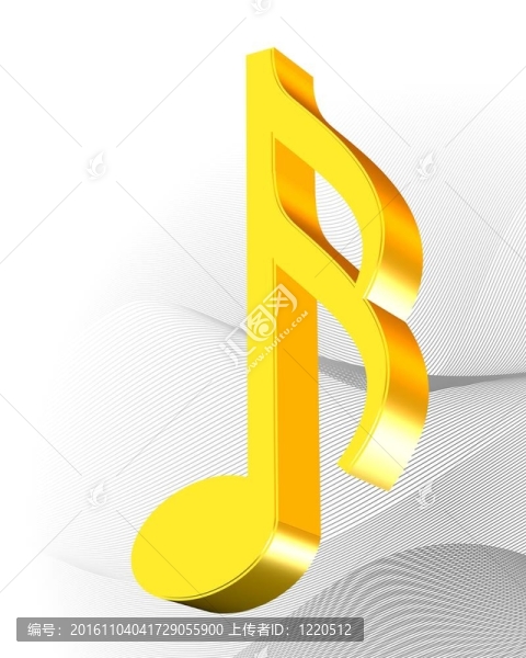 金色音樂圖標