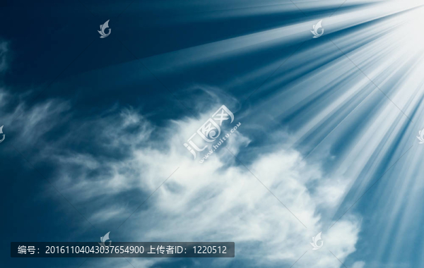 美麗的藍(lán)天白云。