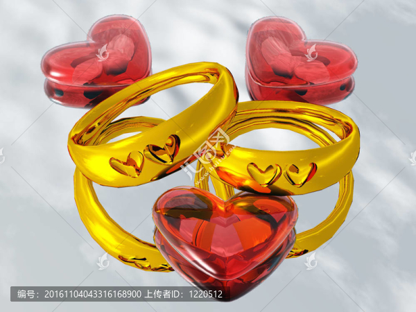 結(jié)婚戒指和心