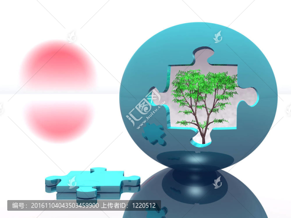 樹上的拼圖球