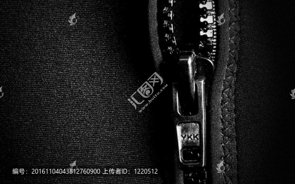 黑色頂部拉鏈