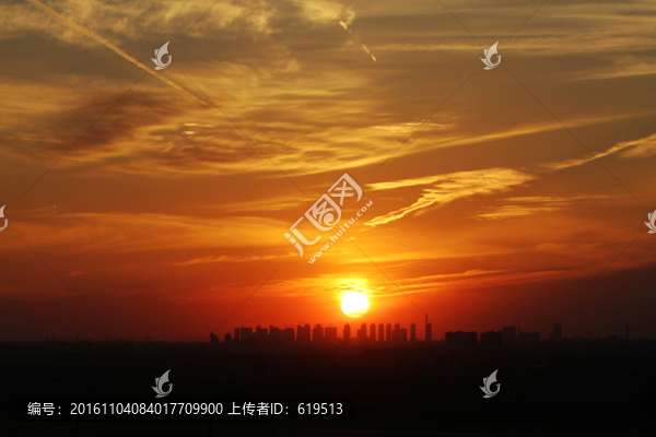 城市天際線,沈陽,夕陽晚霞
