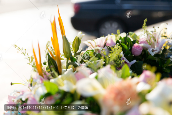 花車,鮮花花飾