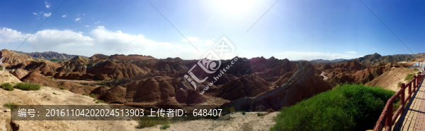 丹霞,山巒,地貌,全景,大圖