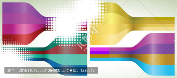 四集彩色線。EPS,8