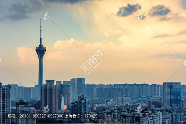 四川廣播電視塔成華區(qū)城市樓群
