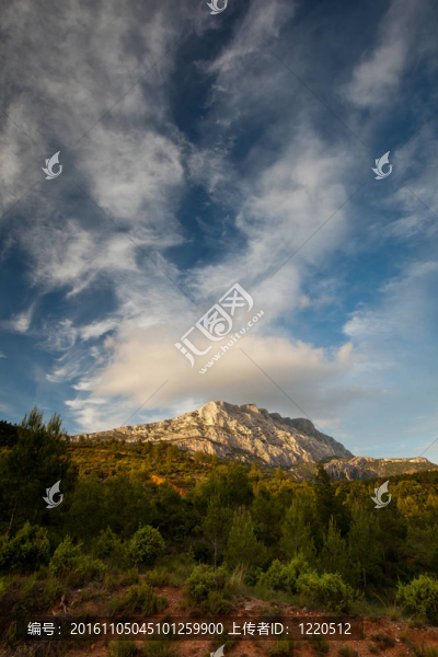 Mont,Sainte,Victoire在普羅旺斯；法國