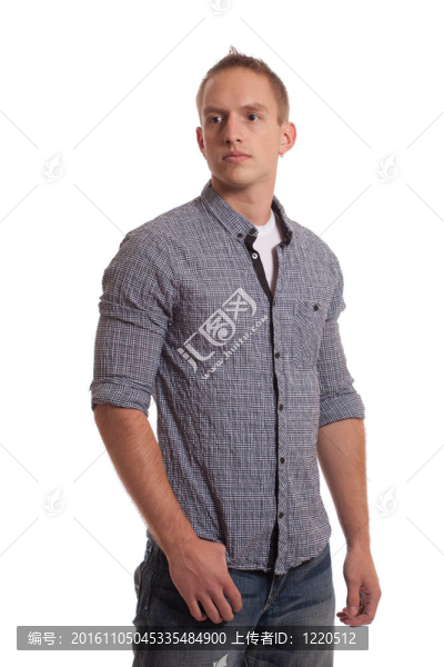 White的休閑男人