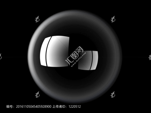 一個(gè)玻璃球