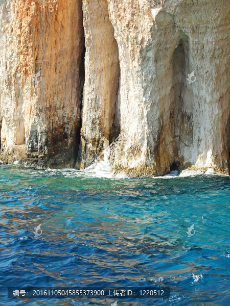 神奇的藍洞在Zakinthos