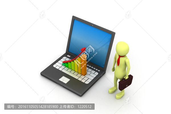業(yè)務圖形和筆記本電腦