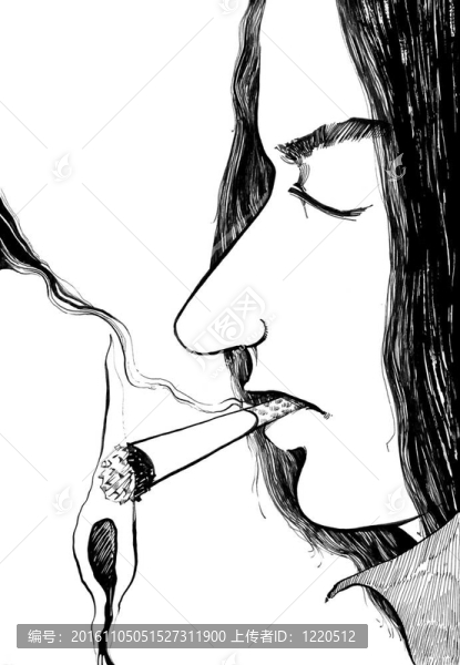 男子點(diǎn)燃一支香煙