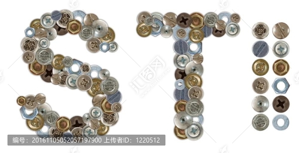 螺母和螺栓頭的字符和T