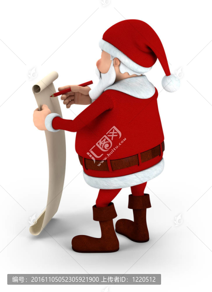 Santa在名單上的寫作