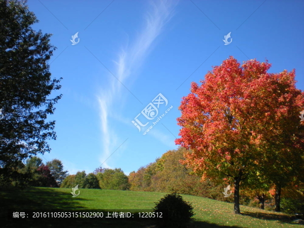 俄亥俄的秋天天空