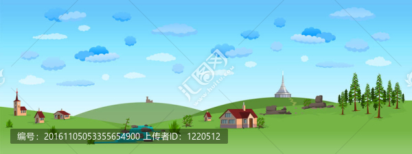 藍(lán)天的自然景觀