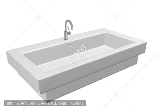 現(xiàn)代陶瓷白衛(wèi)生間沉集鍍鉻夾具；3D；孤立在白色背景