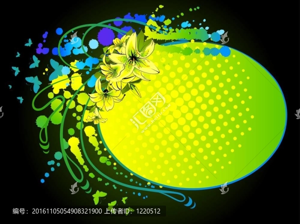 美麗的花朵和斑點