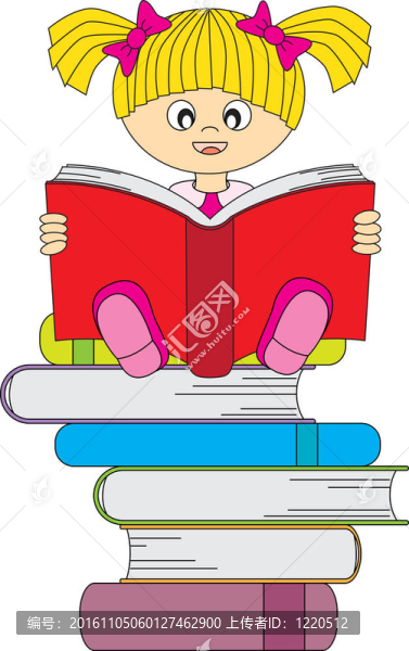 讀一本書的女孩