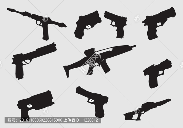 武器的剪影