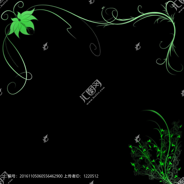 美麗的插圖花卉背景設計與空間為您的文字