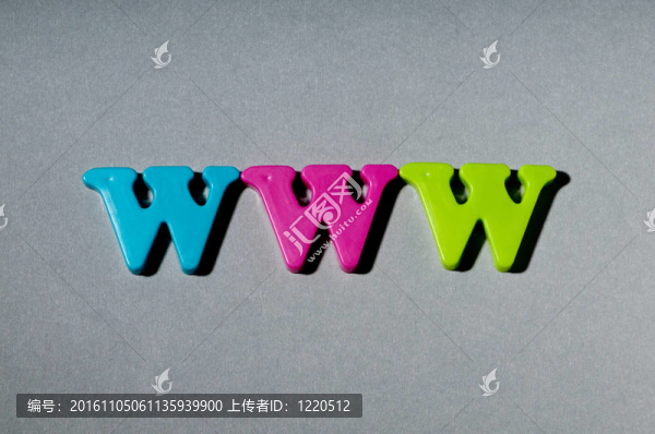 WWW上的字母的背景