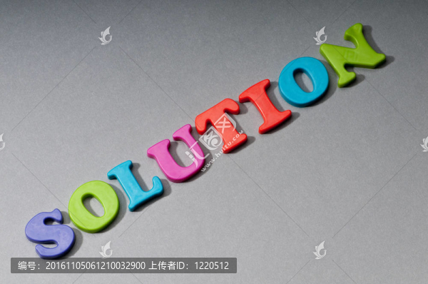 具有背景的解決方案概念