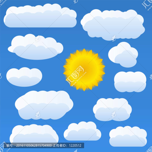 太陽和云