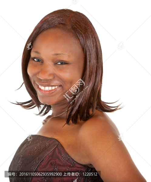美麗的African,American,Lady