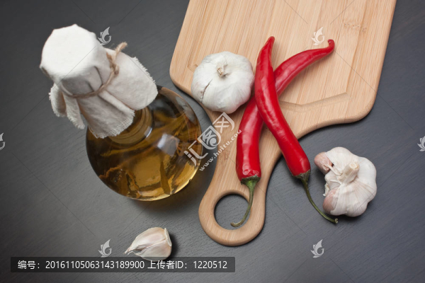 大蒜和紅辣椒