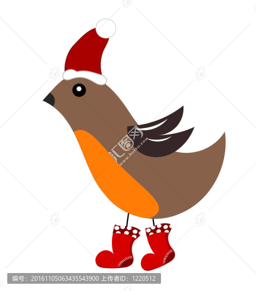 圣誕節(jié)的知更鳥(niǎo)