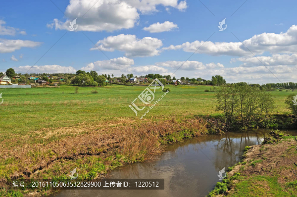河流鄉(xiāng)村景觀