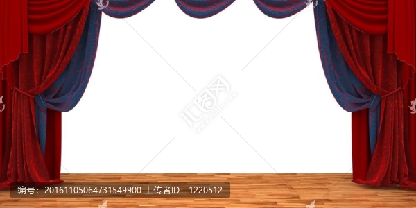 3D劇場(chǎng)場(chǎng)景設(shè)置紅絲絨窗簾