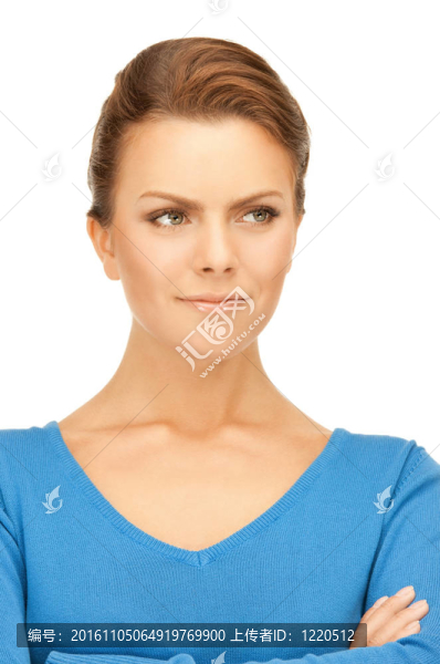 平靜而友好的女人