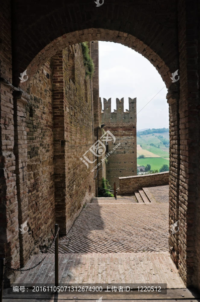 維迪城堡。公司arquato。Emilia,Romagna。意大利.